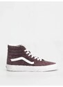 Vans Sk8 Hi (pig suede wine tasting)vínově červená