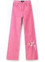 jeansy Desigual Pink Pink Panther turosa