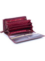 Mercucio Velká dámská kožená peněženka bordó 2911654