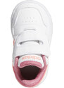 Dětské boty Adidas Jr Hoops White-Pink