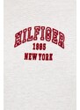 Bavlněné tričko s dlouhým rukávem Tommy Hilfiger béžová barva