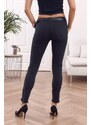 FASARDI Černé vypasované džínové kalhoty