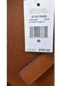 Michael Kors peněženka wristlet double zip logo brown hnědá
