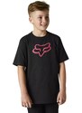 Dětské tričko Fox Youth Legacy Ss Tee M černá/růžová