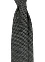 Kolem Krku Šedivá vlněná kravata s pepito vzorem
