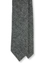 Kolem Krku Šedivá vlněná kravata s pepito vzorem