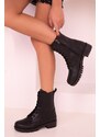 Soho Black Matte Women's Boots & Booties 13734
