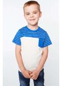 FASARDI Modro-krémové chlapecké tričko