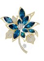 Éternelle Luxusní brož Swarovski Elements Nuria - květina
