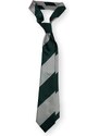 Kolem Krku Zelenobílá kravata s proužky