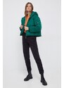 Bunda Pepe Jeans dámská, zelená barva, zimní, oversize