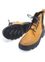 Kotníkové boty na vysoké podešvi Kacper 4-5366 žlutá