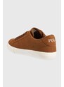 Dětské sneakers boty Polo Ralph Lauren hnědá barva