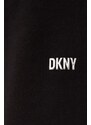 Tepláky Dkny dámské, černá barva, hladké, DP2P3114