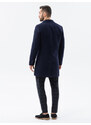 Ombre Clothing Pánský kabát - námořnická modrá C536