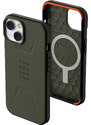 Urban Armor Gear Ochranný kryt pro iPhone 14 - UAG, Civilian MagSafe Olive