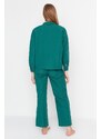 Trendyol Pajama Set - Grün - Unifarben