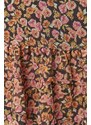 Trendyol Multi Color Volánkový detail Tištěné šifonové tkané šaty