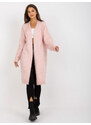 Fashionhunters Světle růžový volný cardigan s kapsami od RUE PARIS