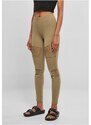 URBAN CLASSICS Ladies Laces Inset Leggings - khaki