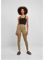 URBAN CLASSICS Ladies Laces Inset Leggings - khaki