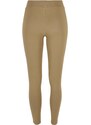 URBAN CLASSICS Ladies Laces Inset Leggings - khaki