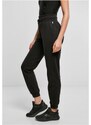 Dámské tepláky Urban Classics Ladies Organic High Waist Sweat Pants - černé