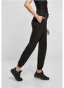 Dámské tepláky Urban Classics Ladies Organic High Waist Sweat Pants - černé