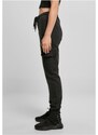 URBAN CLASSICS Ladies Knitted Denim High Waist Cargo Pants