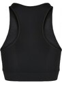 URBAN CLASSICS Ladies High Neck Tech Bra - black