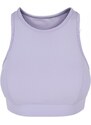 URBAN CLASSICS Ladies High Neck Tech Bra - lavender