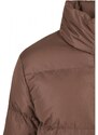 URBAN CLASSICS Ladies Short Peached Puffer Jacket - bark