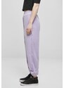 Dámské Urban Classics High Waist Ballon Velvet Sweat Pants - fialové