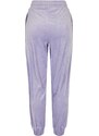 Dámské Urban Classics High Waist Ballon Velvet Sweat Pants - fialové