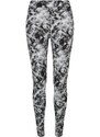 URBAN CLASSICS Ladies Soft AOP Leggings - blackfading