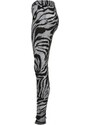 URBAN CLASSICS Ladies Soft AOP Leggings - blackzebra