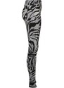 URBAN CLASSICS Ladies Soft AOP Leggings - blackzebra