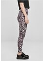 URBAN CLASSICS Ladies Soft AOP Leggings - blackzebra