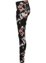 URBAN CLASSICS Ladies Soft AOP Leggings - blacksoftflower