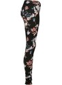 URBAN CLASSICS Ladies Soft AOP Leggings - blacksoftflower