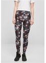 URBAN CLASSICS Ladies Soft AOP Leggings - blacksoftflower