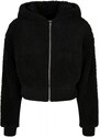 URBAN CLASSICS Ladies Short Oversized Sherpa Jacket - black