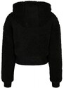 URBAN CLASSICS Ladies Short Oversized Sherpa Jacket - black