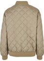 Dámská bomber bunda Urban Classics Oversized Diamond Quilted - khaki