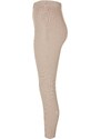 URBAN CLASSICS Ladies Rib Knit Leggings - lighttaupe