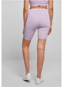 URBAN CLASSICS Ladies Color Block Cycle Shorts - lilac/violablue