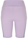 URBAN CLASSICS Ladies Color Block Cycle Shorts - lilac/violablue