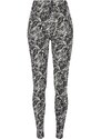 URBAN CLASSICS Ladies Soft AOP Leggings - blackpaint