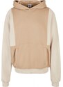 URBAN CLASSICS Cut On Sleeve Hoody - unionbeige/softseagrass