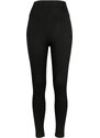 URBAN CLASSICS Ladies High Waist Jersey Leggings - black